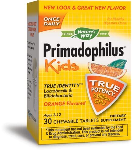 Nature's Way Primadophilus Kids 3 Billion, 30 Chewables