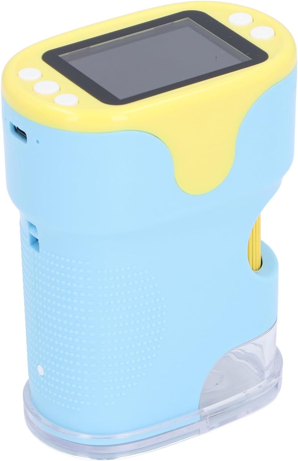 キッズ用ポータブルデジタル顕微鏡1000X、2インチスクリーン搭載 &ndash; FHD 10MP撮影対応、補助光付き、6種サンプルスライド付