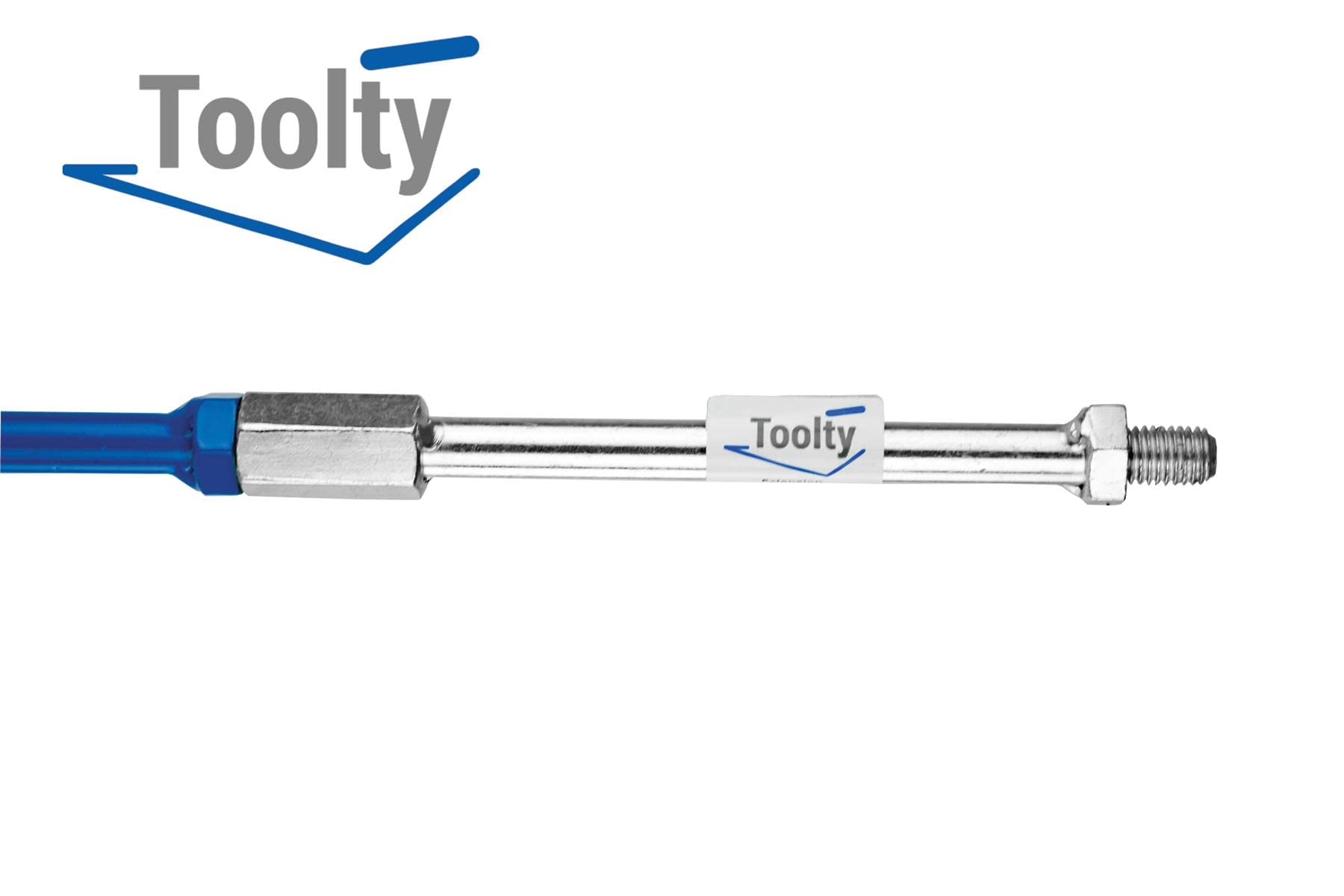 Toolty Professional Mixing Paddle Extension, M14 Thread, Galvanised Steel, Mixer, Whisk, Stirrer, Extension Bar, 200mm, DIY - Image 4
