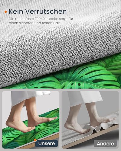 Tapis entree interieur lavable monstera pour stopper les salissures - 7