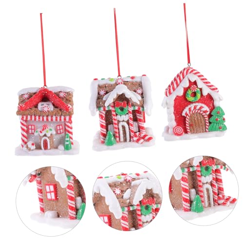 Décor de bureau mini maison en d'épice PRETYZOOM incassable pour sapin