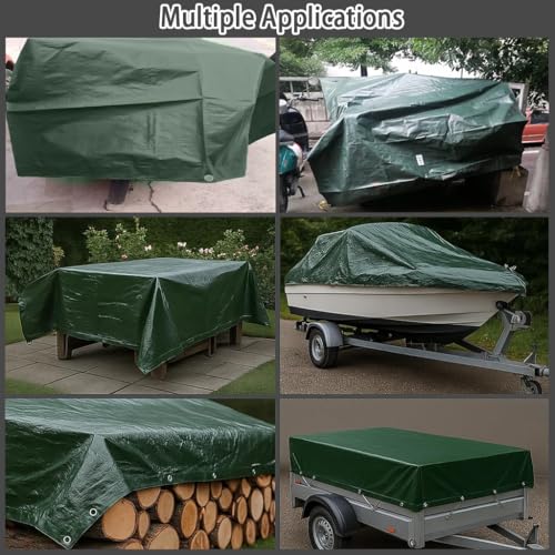 Toldo impermeable exterior de larga duración con lonas de protección verde 8