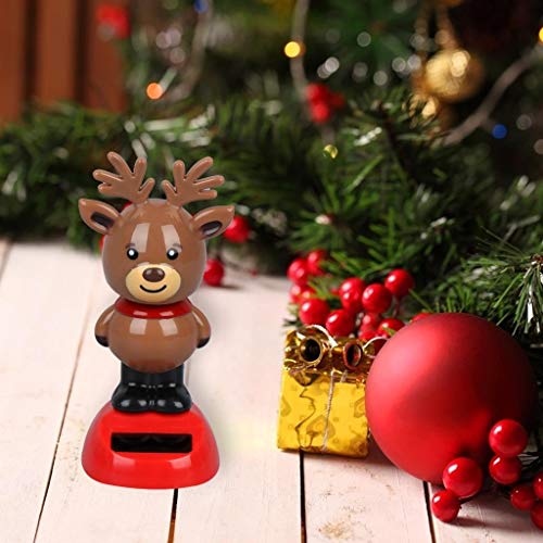 Welecom LALALVVV1QVVLCCA1CL16A1BF5 4 Solar Dancing Snowman Toy Solar Powered Dancing Elk In Colorful Pots Swinging Xmas Tree Flip Flap Animated Bobblehead Dancer Window Elves Sun Catcher Car Dashboard Decor Portable Suncatchers thumb #3