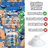 Creatine Gummies 5000mg 120 Gummys 30 Days Supply Creatine Monohydrate Energy Gummys - Accelerates Muscle Growth - Vegan & Reduced Sugar - for Men & Women (120 Gummies, Blueberry) - Image 5