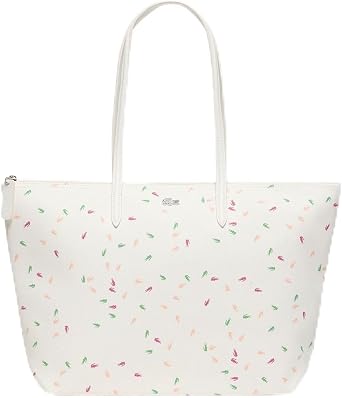 Lacoste NF4937SJQ7300 L.12.12 Concept Seasonal Large Tote Bag, white, One size