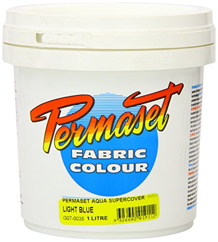 Encre pour impression sur tissu bleu clair 1 l pour couvrir les textiles noirs