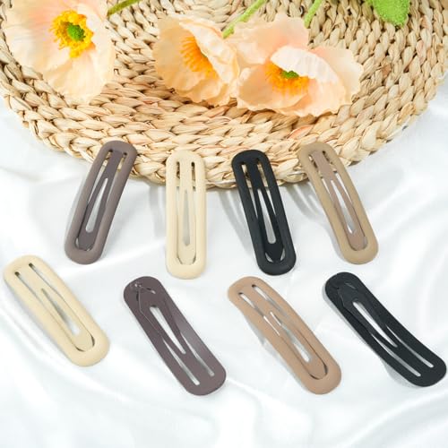 10 pinzas para el cabello metálicas 2.76 pulgadas color neutro miniatura 6