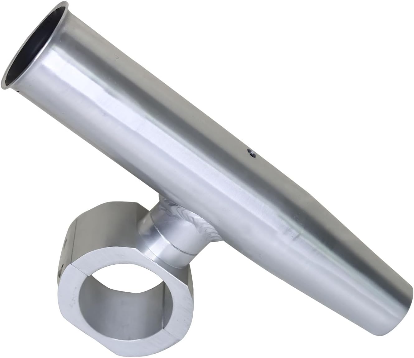 Rod Holder Aluminum Single clamp on fit 1.5",1.875",2" inch Horizontal or Vertical Fishing Boat Tower/Leaning Post/Rail