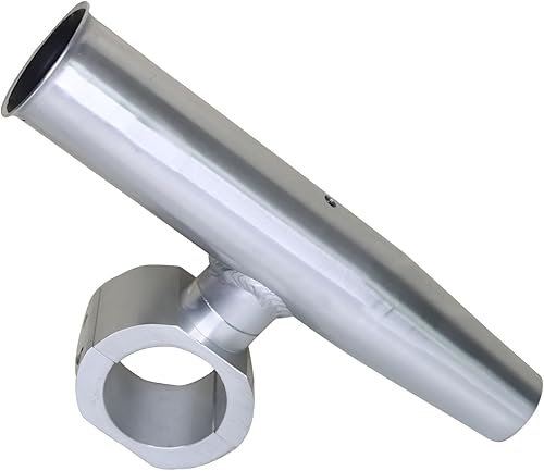 Raider T-Top Soporte de caña de aluminio con abrazadera individual para 1.5 pulgadas, 1.875 pulgadas, 2 pulgadas horizontal o vertical para barcos Raider T-Top Soporte de caña de aluminio con abrazadera individual para 1.5 pulgadas, 1.875 pulgadas, 2 pulgadas horizontal o vertical para barcos