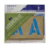 Stencil-It Wiederverwendbares Schriftzug-Set, 7,6 cm, -3325