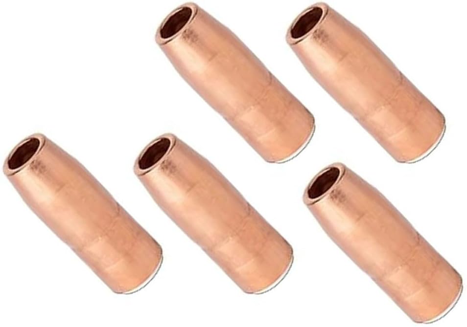Replacement Welding Nozzle for Bernard Q Series and for Miller MDX-250 Acculock Torches, N-A5818C / N-A5818CM Model, Copper Material(5pk)