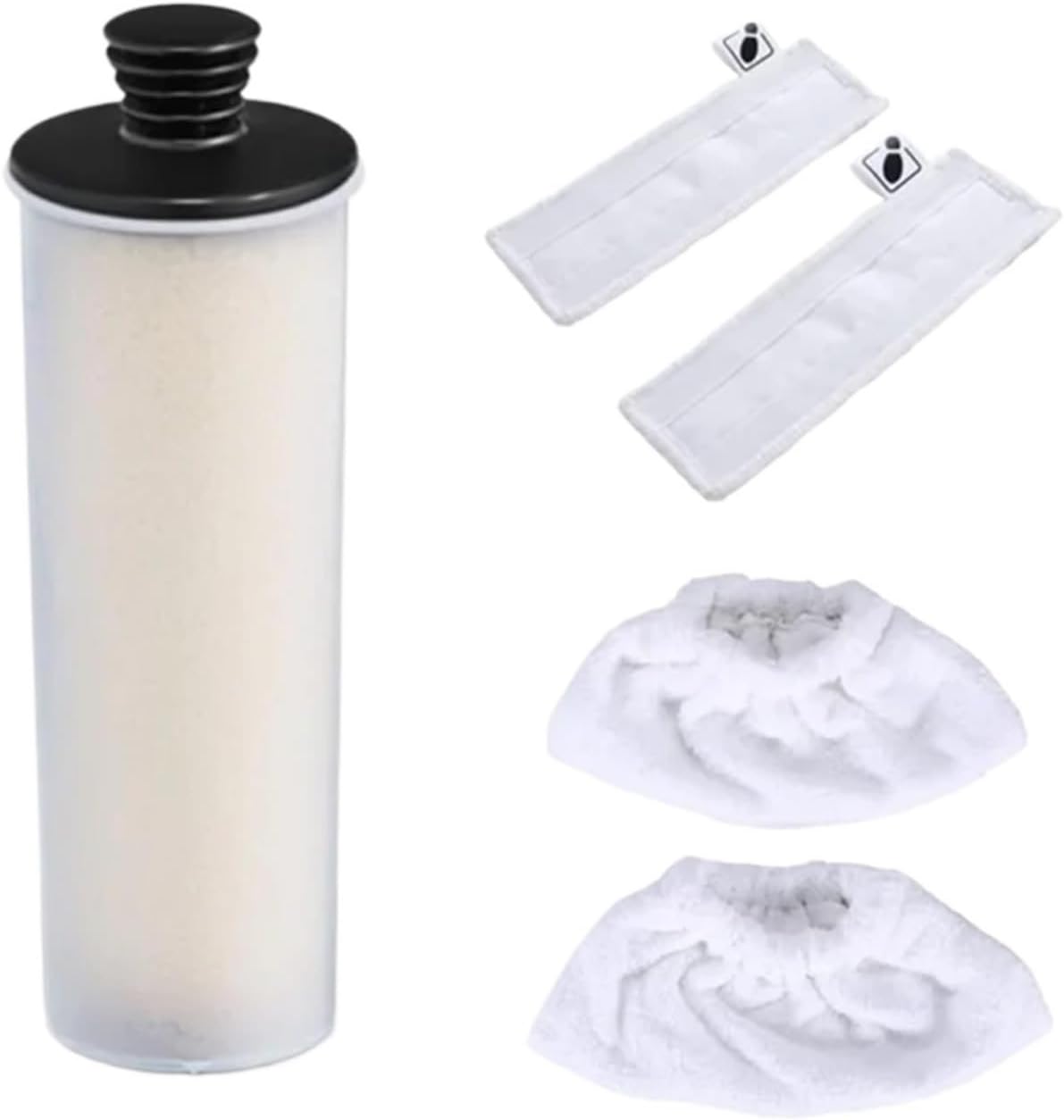 A54Z 5 Pcs Steam Cleaner Descaling Cartridge And Mop Cloth Pad Set,Compatible For Karcher，SC2 SC3 Steam Cleaner Accessories