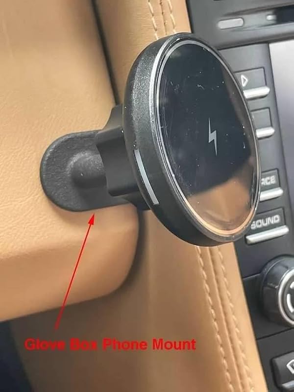Ssrracing Glove Box Phone Mount Charger for MagSafe for Porsche 997 911 Left Hand Drive Model LHD by Ssrracing - Used condition - Image 5