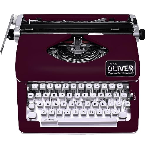The Oliver Typewriter Company Timeless Manual Typewriter, Burgundy