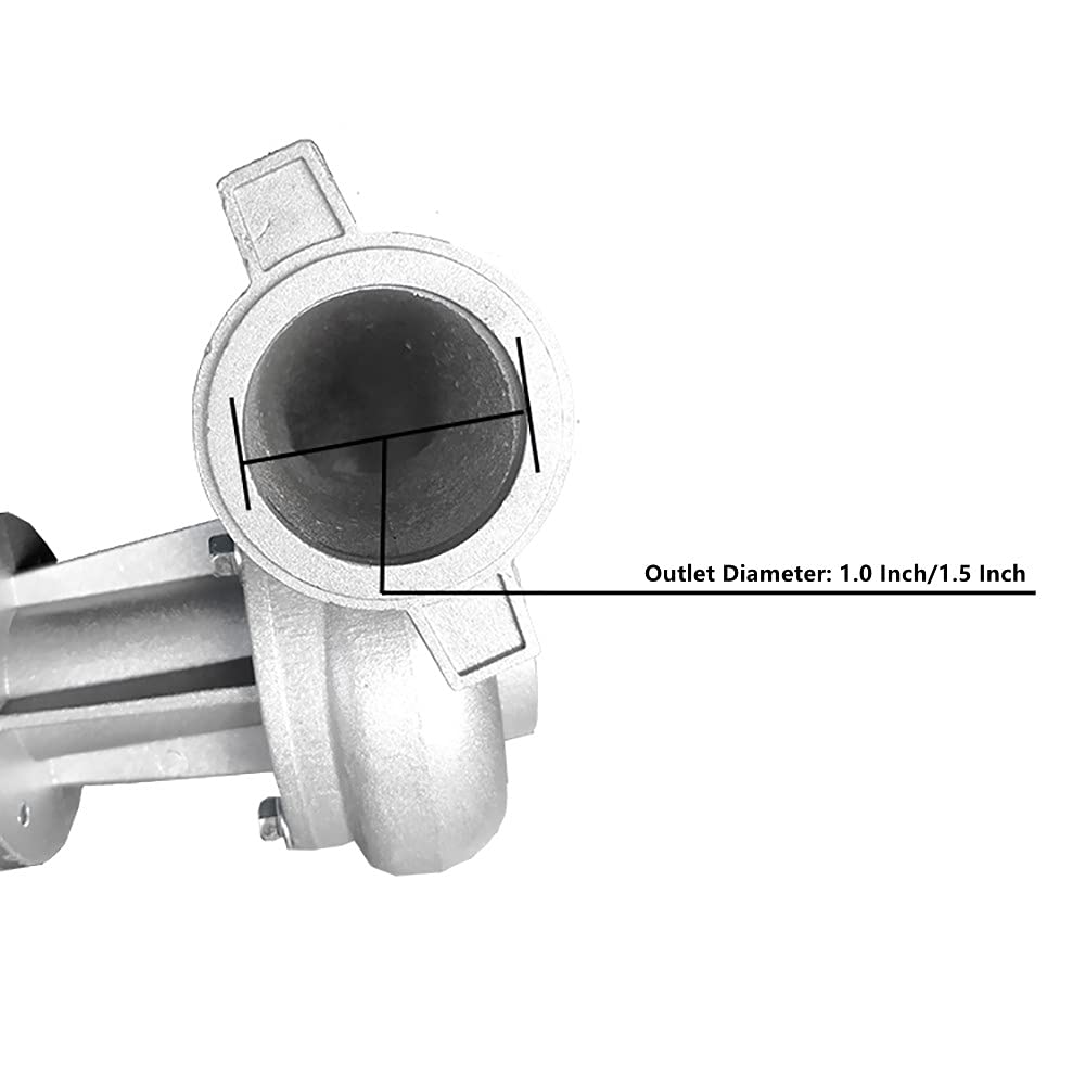 Bomba de Agua Para Cortadora de Césped, Aleación de Aluminio de 1,0/1,5 Pulgadas Piezas de La Desbrozadora Cortadora de Césped Juego de Herramientas de Riego de Jardín (1,5 pulgadas 26 mm)