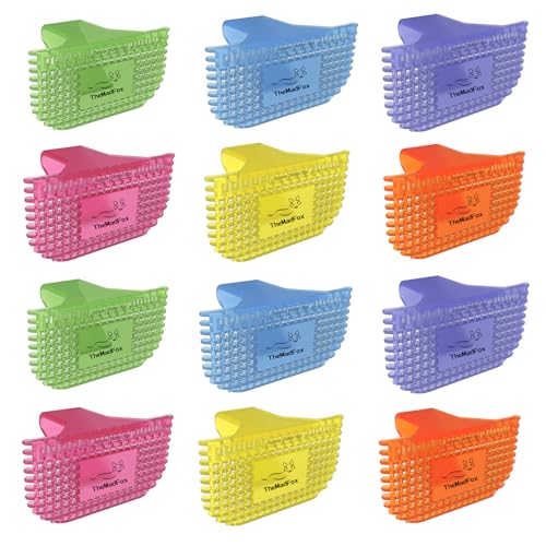 TheMadFox 12 Pack Toilet Bowl Freshener Clip Eco Bowl Clip Air Freshener for Bathroom Odor Eliminator with Natural Fragrance Oils Long Lasting Up to 30 Days Discreet Secure Clip for Toilet Rim