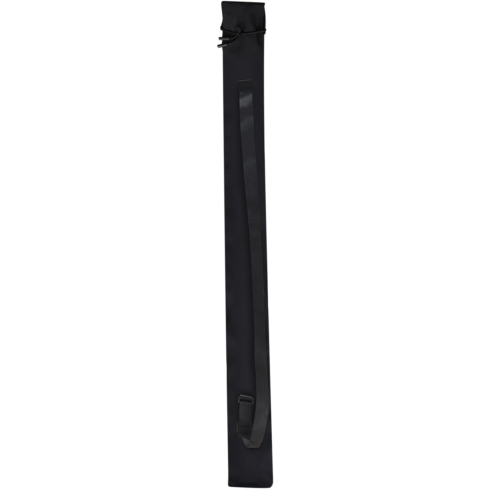 Bolsa para Caña de Pescar 130cm Funda de Nylon Negro Correa de Hombro Ajustable Portátil 2-3 Cañas