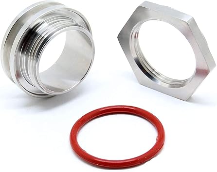 QiiMii Stainless Steel 304 Bulkhead 1.5 TC home-brew Kettle Bulkhead Compression Fitting NPT Thread