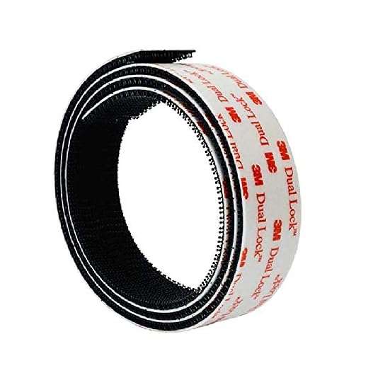 3M Klettband Selbstklebend SJ 3550 Dual Lock Extra Stark Flexibler Druckverschluss (25,4mm x 1m)