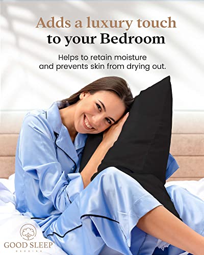 800 Thread Count 100% Egyptian Cotton Pillow Cases For Hair & Skin, Dark Gray Standard Pillowcase Set Of 4, Cotton Pillow Case For Sleeping Soft & Silky Sateen Weave Bed Pillow Cover Hotel Pillowcases #TOP3
