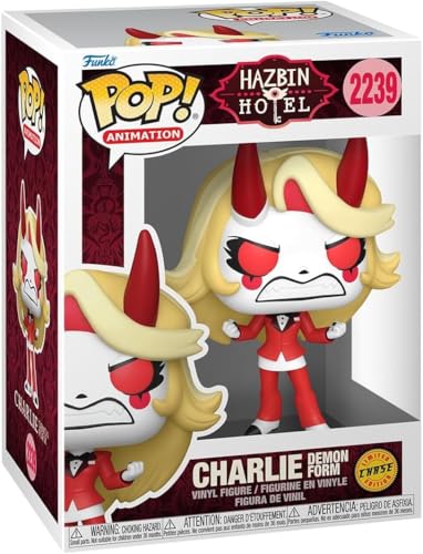 Funko Hazbin Hotel Charlie Morningstar Demon Form Chase Pop Figura de vinilo 2239 incluido con protector pop