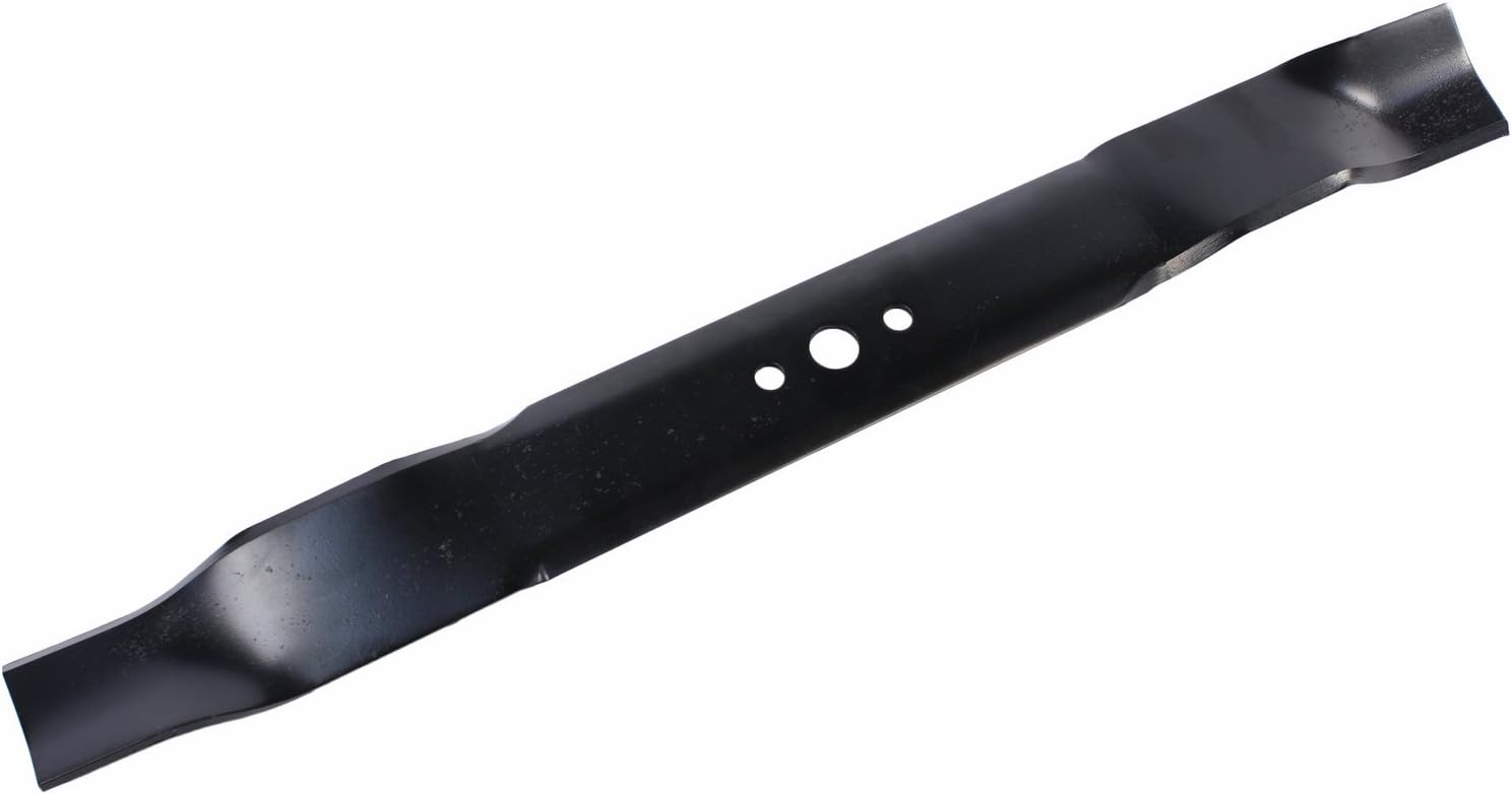 USA Mower Blades AYP485BP Mulching Blade Fits AYP® 141114 157101 406713 134768 Length 21-3/4 in. Width 2-1/4 in. Thickness .150 in. Center Hole 5/8 in. Side Hole 3/8 in. 22 in. Deck