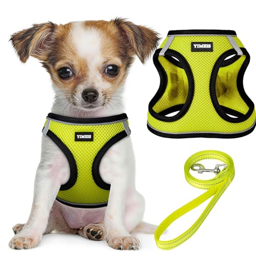 No Pull Dog Puppy Harness and Leash Set Reflective Mesh Vest XX-Small