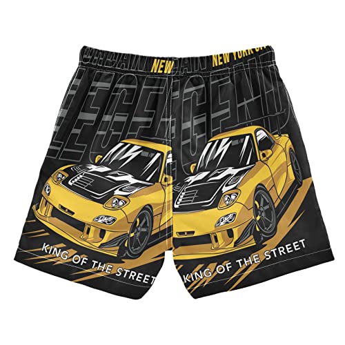 Boccsty Race Car Car Race Boys Swim Trunks Summer Toddler Beach Board Shorts Kids Swimsuit Swimwear S Multicoloured2