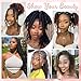 Afro Kinkys Bulk Hair for Dreadlock Extensions 3 Bundles 90g Micro Twist Repair Locs Braiding Crochet Hair Synthetic Afro Kinky Curly Braiding Hair for Black Women and Man (T30#, 8inch)