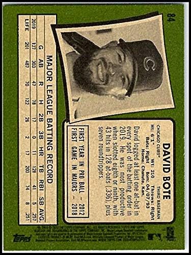 Miniatura 2 de 2020 HERITAGE #84 DAVID BOTE CUBS BASEBALL