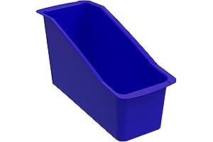 Essential Office Supply: Storex Large Book Bin – Space-Saving Blue Bins for...