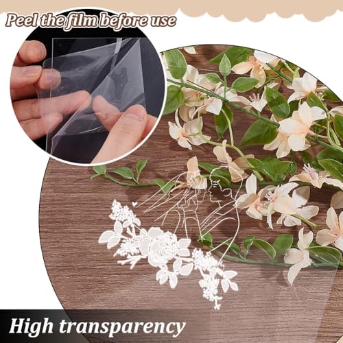 AHANDMAKER 8 Blatt Klares PET Blatt 9.84 x 9.84 Zoll Transparent 0.5mm Dünne Kunststoffplatten Dünne Acrylplatte Zum Basteln Bilderrahmen Malerei DIY Display