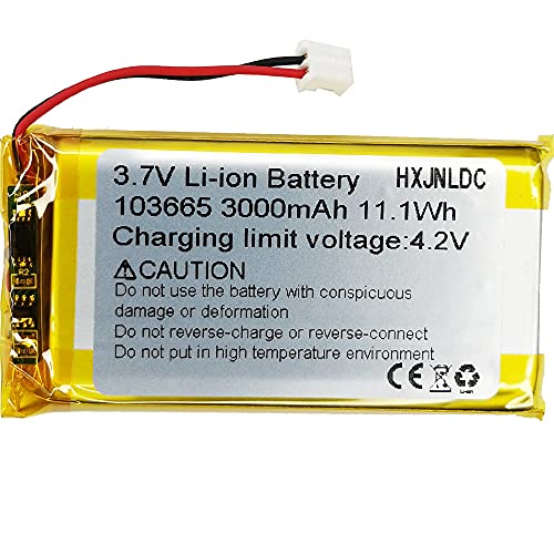 Sustitución de la batería de polímero de Iones de Litio DC 3,7 V 3000mah 103665 para DIY 3.7-5v...