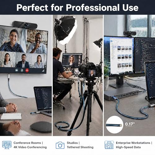 Fiber Optic USB C Cable 50ft,10Gbps High Speed Active Optical USB 3.2 Gen2 USB-C Cable - image 4