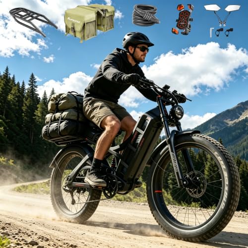 Image of 2026 eAhora Romeo Pro 3 /2 52-46 Mph Electric Bike for Adults, 6000W /4000W /2500W Dual Motor Ebike 60V 80Ah /52V 70Ah Battery 235+Miles Long Range, 26*4.0 inch /20*4.5 inch Fat Tire, Full Suspension, All Terrain