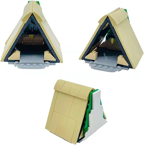 Miniatura 2 de Kit de bloques de construcción para camping, tienda de campaña hoguera, luces de campamento, naturaleza, glamping, actividades al aire libre,