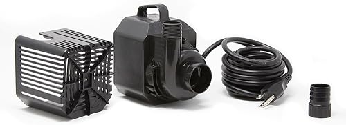 Miniatura 5 de Beckett Bomba de agua sumergible de 1250 GPH Bomba de agua de apagado automático para cascada, corriente, jardín de agua, 50 W, 14.8 pies de