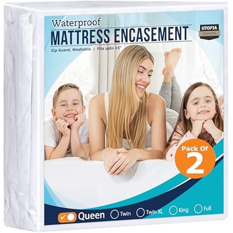 Utopia Bedding Waterproof Mattress Protector Cover