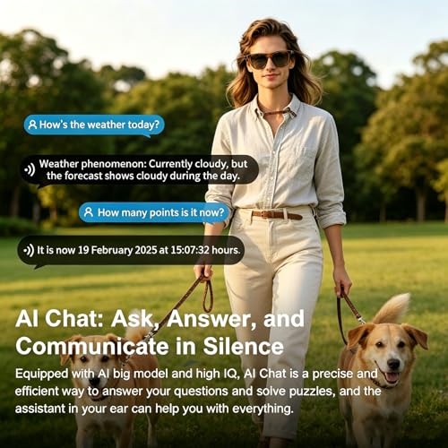 Image of AI Smart Glasses for Men Women, Bluetooth Translation Glasses with 169 Language, Auto On /Off by Wearing Sensor, Wide Face, UV400 polarized lens, Audio Smart Sunglasses for Travel Meeting Sports-Brown