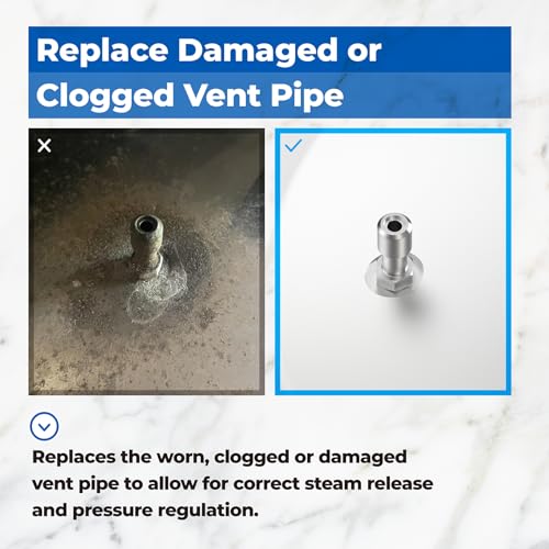 85608 Stainless Steel Pressure Cooker Vent Pipe Replacement Parts for Presto Pressure Cooker Canner 01755 01781 01784 01264 01282 01341 01362 01370
