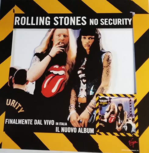 ROLLING STONES No Security Promo Display Stand 60 X 60 mémorabilia rock