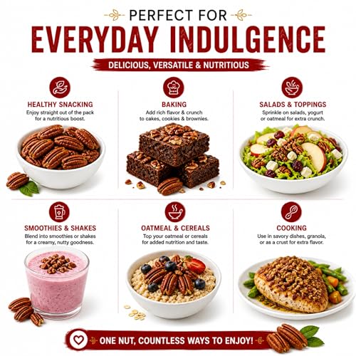 Image of Dry Goods Co. Pecan Nuts 200g | Premium Vacuum Packed Pecans | Lab Tested & Fresh | Naturally Crunchy & Rich in Nutrients | Healthy Snack, Baking & Trail Mix Nuts
