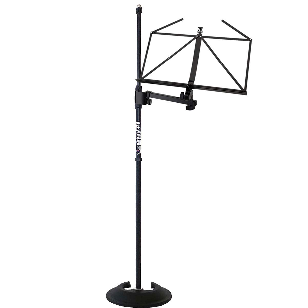 K&M 11505 - Supporto per note e concezioni con clip e supporto per microfono Keepdrum Keepdrum MS(treppiede per microfono), 096 dritto
