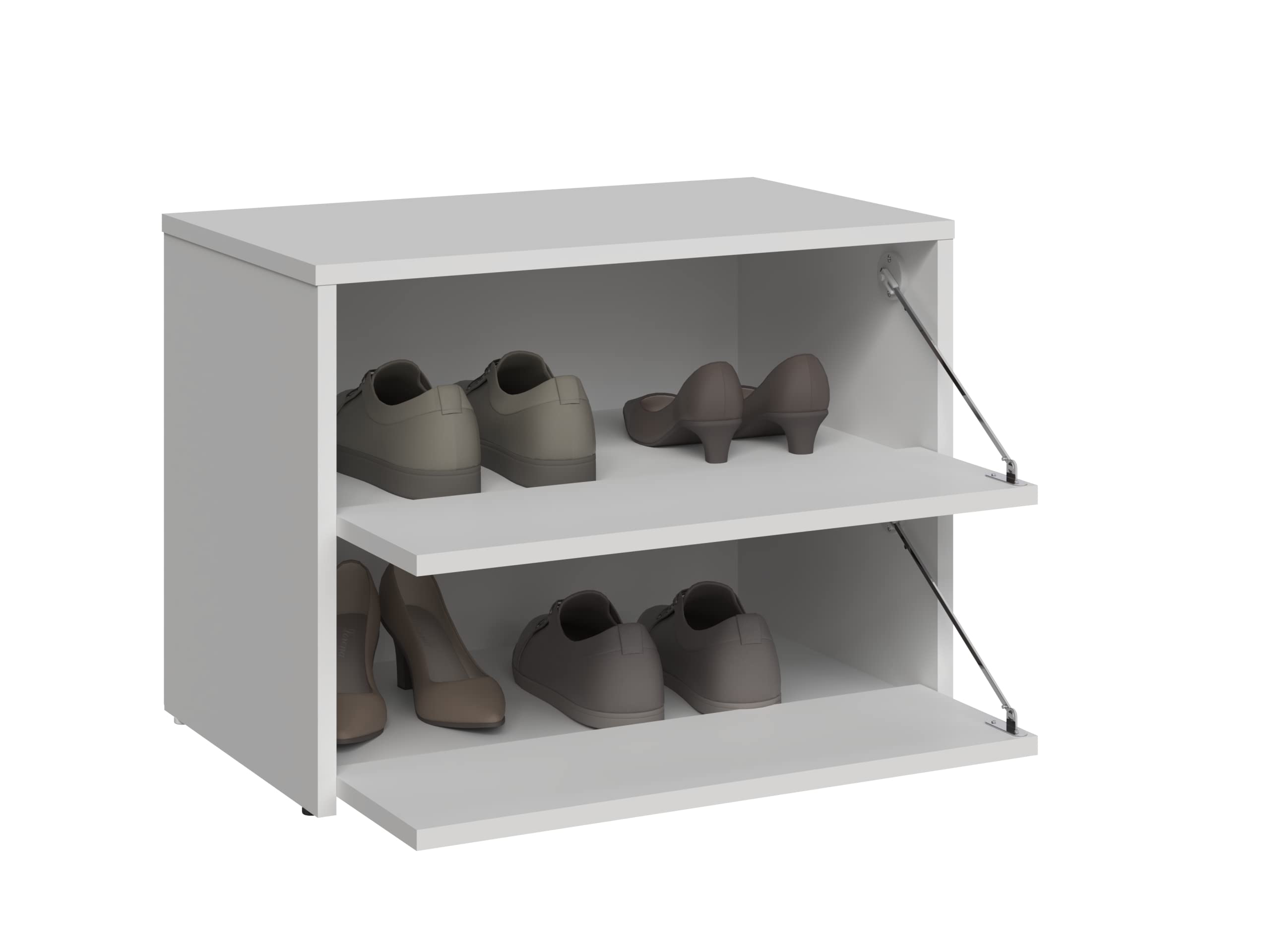 CDF Armoire à Chaussures Modo Blanc Rangement Chaussures Moderne