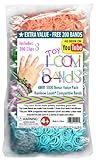 5000 pc Rubber Band Refill Mega Value Pack with Clips - 100% Compatible with all Looms
