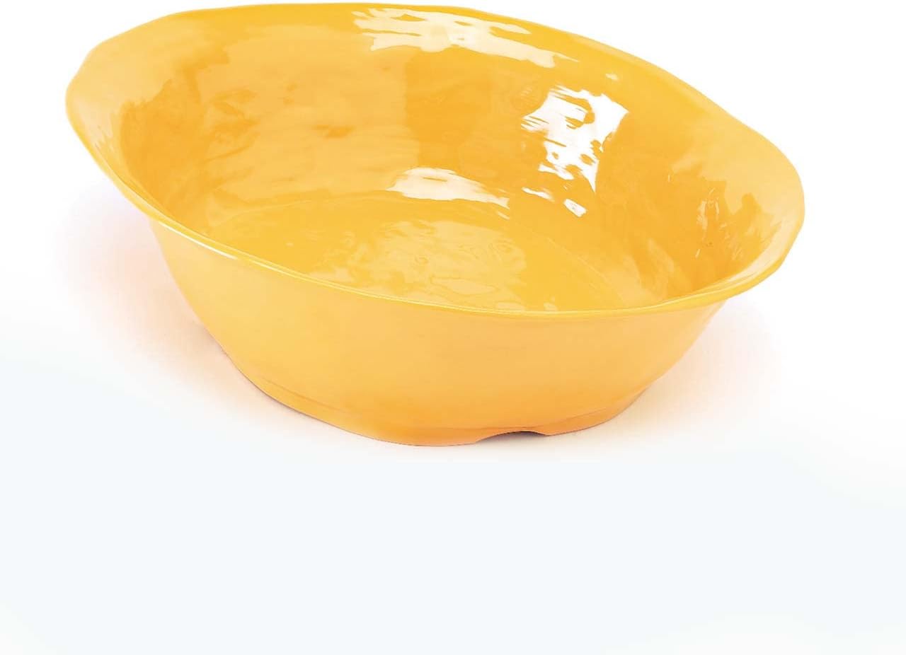 New Yorker ML-133-TY Round Bowl, 4.25 Quart, Tropical Yellow (Pack of 3)