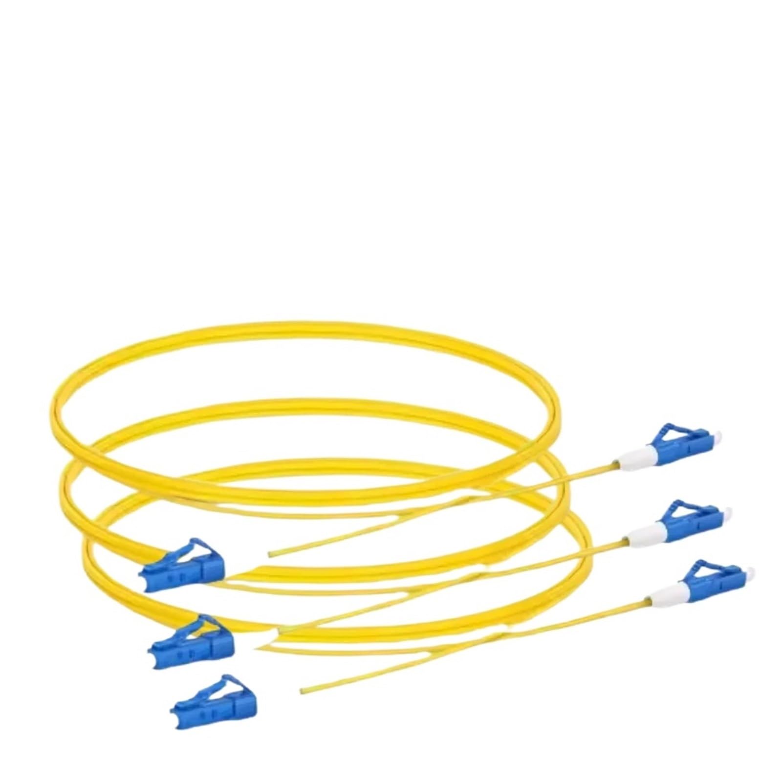 10PCS LC UPC Simplex 3.0/2.0mm PVC Single Mode Cavo Jumper Fibra Patch Cord Fibra Ottica Patch Card(5m)