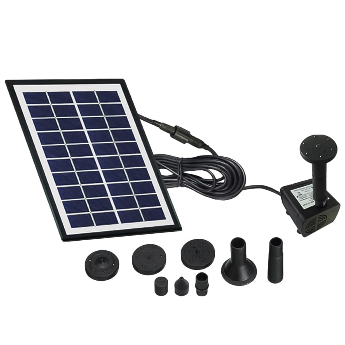 Homoyoyo Fontana Solare da Giardino Galleggiante Pompa Automatica in Abs, Flusso Massimo 300l/h per Decorazione Esterna e Circolazione Dell'acqua Ossigenata