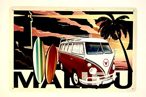 DiiliHiiri Plaque Murale Déco Surf en tôle Style Vintage avec Motif créatif pour décoration de Bars, cafés, etc.
