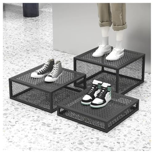 Base de plataforma metálica de 50x50x30cm para realzar maniquíes de cuerpo completo